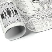 Klassische Retro-Werbung Geschenkpapier (Rolleneckpunkt)