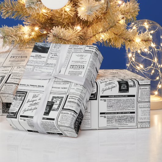 Klassische Retro-Werbung zu Weihnachten oder zum G Geschenkpapier (Feiertage)