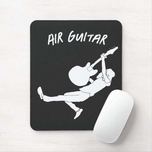Klassische Rock Air Gitarre Mousepad (Mit Mouse)