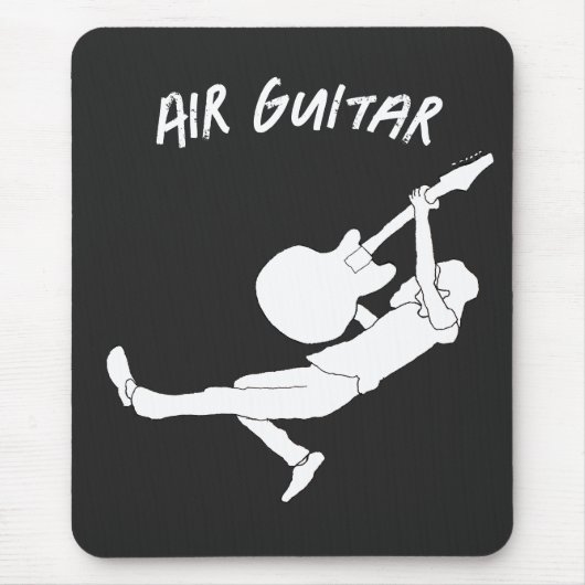 Klassische Rock Air Gitarre Mousepad (Vorne)