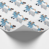Klassische Rock-and-Roll Jivers Verpackung Geschenkpapier (Ecke)