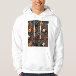 Klassische Rock-Rhythmen: Vintage-Elektrogitarre Hoodie