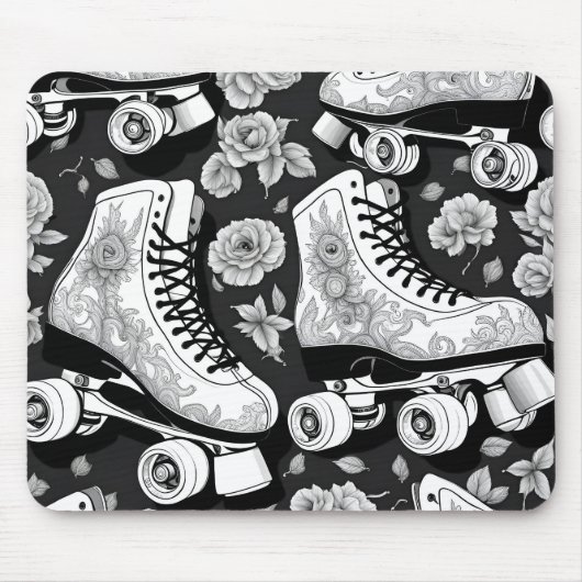 Klassische Roller Skate Art Mousepad (Vorne)