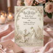 Klassische romantische Gartenszene Save The Date