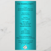 Klassische romantische Hochzeit Programm (Rückseite)