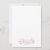 Klassische romantische Hochzeitsfeier Einladung (Rückseite)