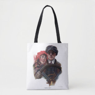 Klassische romantische Vintage-Winterillustration Tasche