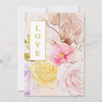 *~ Klassische Romanze AR26 Blumen QR RSVP Hochzeit