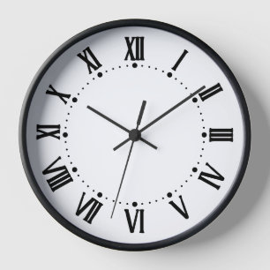 Klassische römische Zahlen Wall Clock - zeitlos sc Uhr