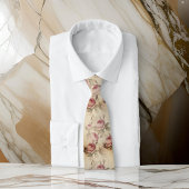 Klassische Rosa-Blume | Krawatte