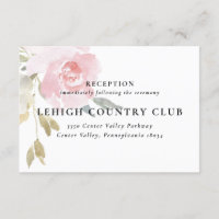 Klassische rosa Blumenkarte