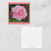 Klassische Rosa-Flachbildschirm Mitteilungskarte (Vorne/Hinten)