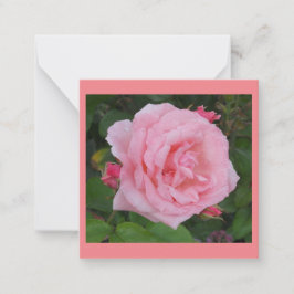 Klassische Rosa-Flachbildschirm Mitteilungskarte