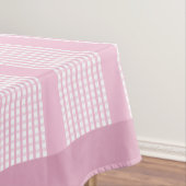 Klassische Rosa Karierte Tablettenspuleneinstellun Tischdecke (Beispiel)