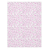 Klassische rosa Polka Punkte auf Weiß Tischdecke (Vorderseite)