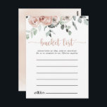 Klassische rosa rosa rosa, bläserne Schaufelkarten Postkarte<br><div class="desc">Diese klassisch rosa Rosa-Blumenzettel sind die perfekte Wahl für einen rustikalen Hochzeitsempfang oder Brautparty. Das Design zeichnet sich durch elegante Aquarelltöne,  rosa rosa Rosen und grünes Blattwerk aus,  das sich perfekt in wunderschöne Bouquets zusammensetzt. Ändern Sie den Wortlaut in Anzug jedes Lebensereignisses. Das Schild der Schaufelliste wird separat verkauft.</div>