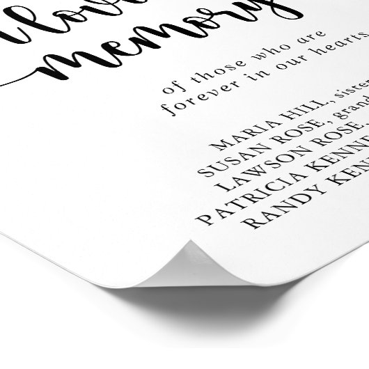 Klassische rosa Rosa Rose im Zeichen des liebenden Poster (Ecke)