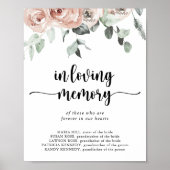 Klassische rosa Rosa Rose im Zeichen des liebenden Poster (Vorne)