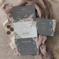 Klassische rosa Rosenblütenblütenhochzeit