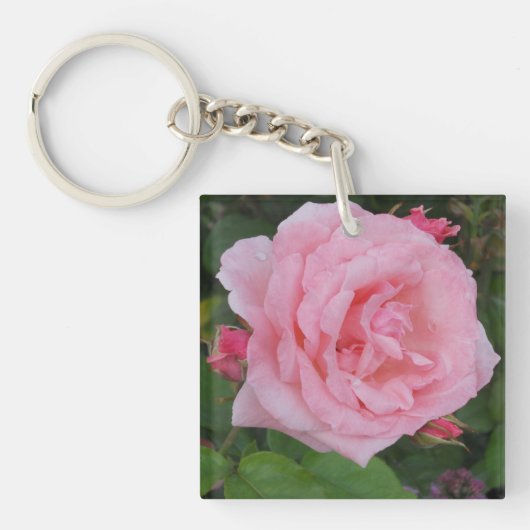 Klassische Rosa Schlüsselanhänger (Vorderseite)