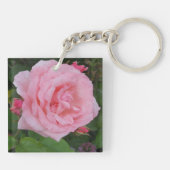 Klassische Rosa Schlüsselanhänger (Rückseite)