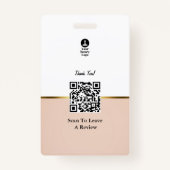 Klassische Rosa- und Goldmarmor, kundenspezifische Ausweis (Rückseite)