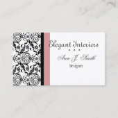 Klassische rosafarbene Seitenkollektoren Visitenkarte (Vorderseite)