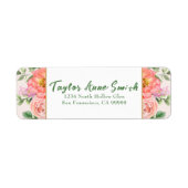 Klassische Rose der Blütenwelt Rücksendeadresse (Vorne)