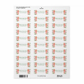 Klassische Rose der Blütenwelt Rücksendeadresse (Vorne)