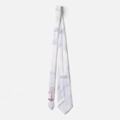 Klassische Rose Gold Glitzer Anker & weißer Marmor Krawatte (Rückseite)