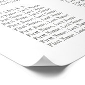 Klassische Rose Gold Wappen Hochzeitssymbole Poster (Ecke)