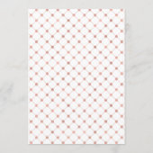 Klassische Rose Gold Wappen Wedding Menu Card Menükarte (Rückseite)