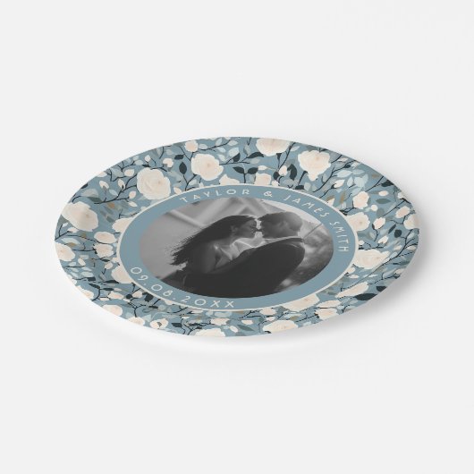 Klassische Rose Hochzeiten Teller für Empfang Part (Schrägansicht)