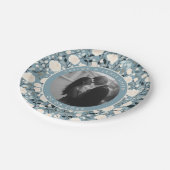 Klassische Rose Hochzeiten Teller für Junggeselinn (Schrägansicht)