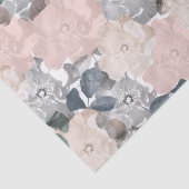 Klassische Rose in Rosa und Schwarz Seidenpapier (Ausschnitt)