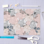 Klassische Rose in Rosa und Schwarz Seidenpapier (Handwerk)