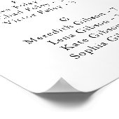 Klassische Rose-Seekarte Poster (Ecke)