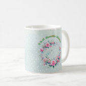Klassische Rose Tasse, 11 oz FDA konform Kaffeetasse (VorderseiteRechts)