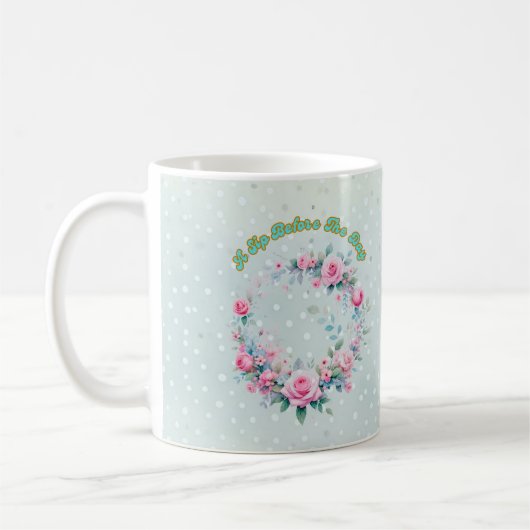 Klassische Rose Tasse, 11 oz FDA konform Kaffeetasse (Links)