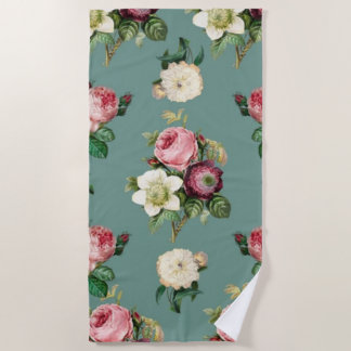 Klassische Rose und Jade Strandtuch