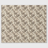 Klassische Rosenblüte Geschenkpapier (Flach)
