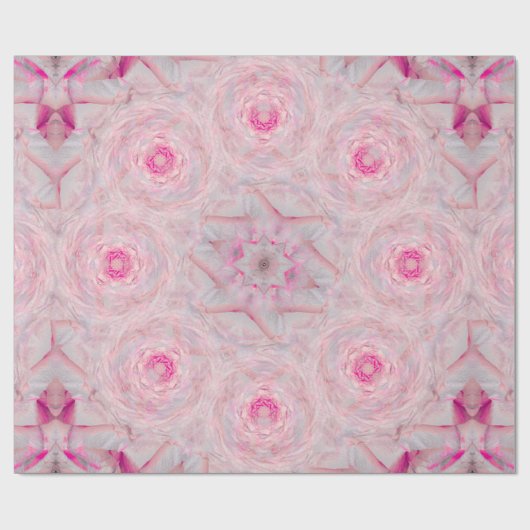 Klassische Rosenbrosche Geschenkpapier (Flach)