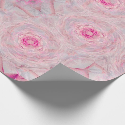 Klassische Rosenbrosche Geschenkpapier (Ecke)