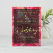 Klassische Rosenüberlagerungen Einladung (Stehend Vorderseite)