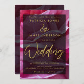 Klassische Rosenüberlagerungen Einladung (Vorne/Hinten)