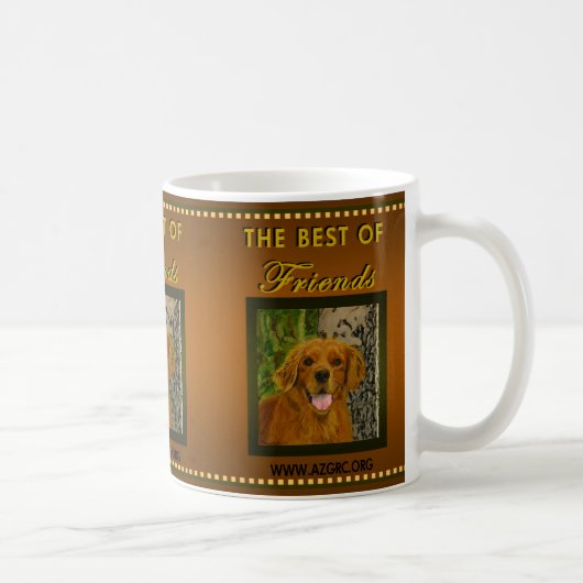 Klassische Rost-goldener Retriever-Tasse Kaffeetasse (Rechts)