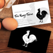 Klassische Roster-Geflügelfarm oder Restaurant Visitenkarte