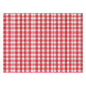 Klassische rot-weiße Gingham-Tischdecke Tischdecke (Vorderseite (Horizontal))