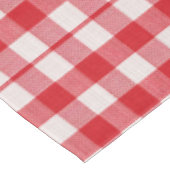 Klassische rot-weiße Gingham-Tischdecke Tischdecke (Schrägansicht)