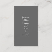 Klassische rote Auto-Visitenkarten Visitenkarte (Rückseite)